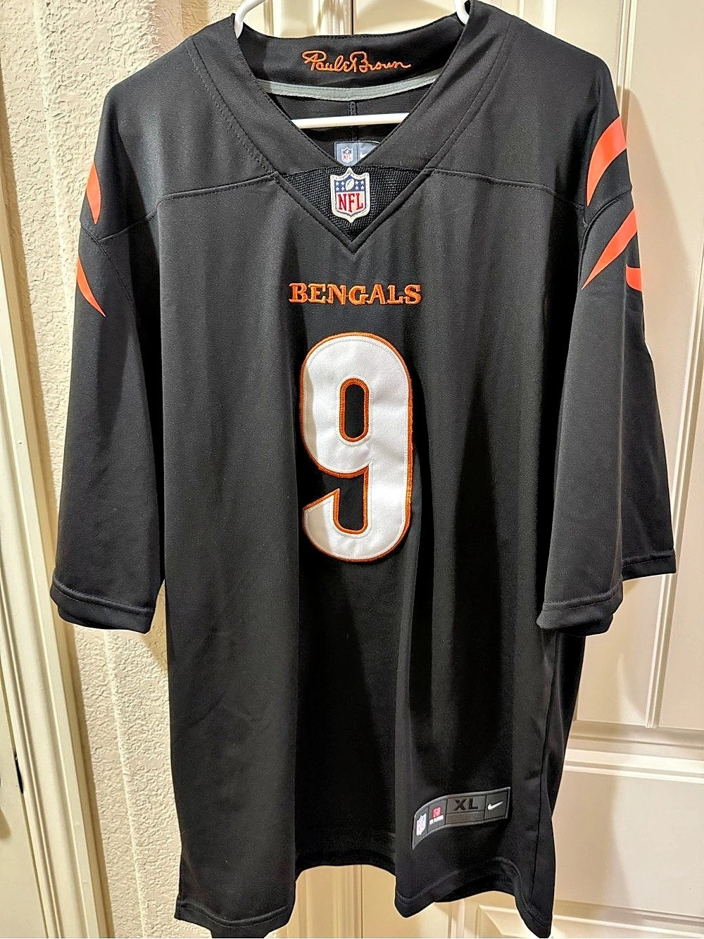 Nike Joe Burrow Bengals Jersey Black & Orange XL Like New